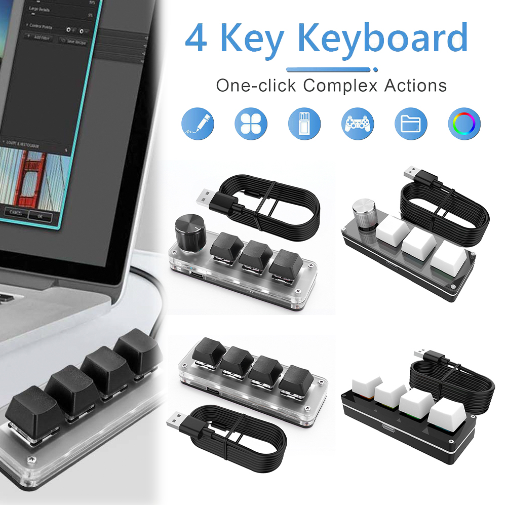 Gaming Keyboard 1 Hand - Clavier de jeu mécanique USB filaire