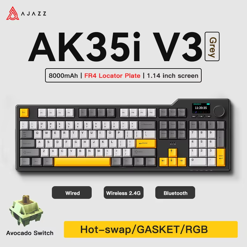 Gaming Keyboard Tkl - Clavier de jeu Ajazz AK35I V3/V4