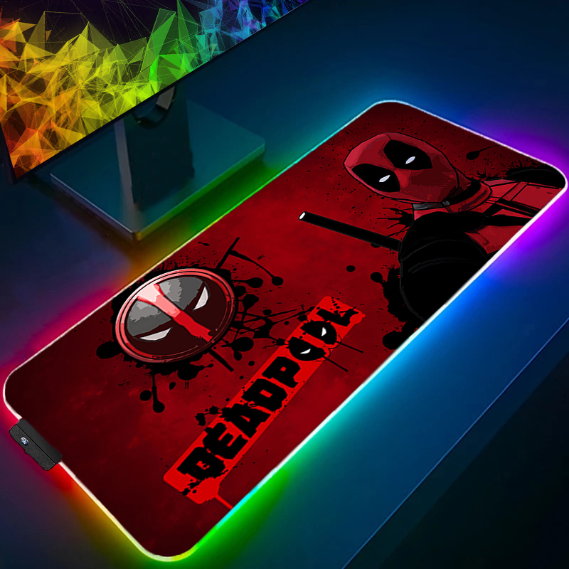 Gaming Keyboard En Mouse - LED tapis de souris jeu rétro-éclairage