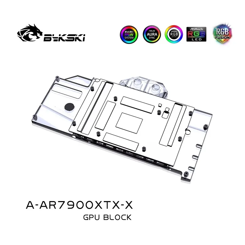 Amd Vga Rx 7900 Xtx - Bykski bloc d'eau utilisé pour ASRock