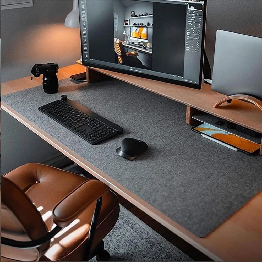 Gaming Keyboard And Mouse Pad - Tapis de bureau en feutre pour