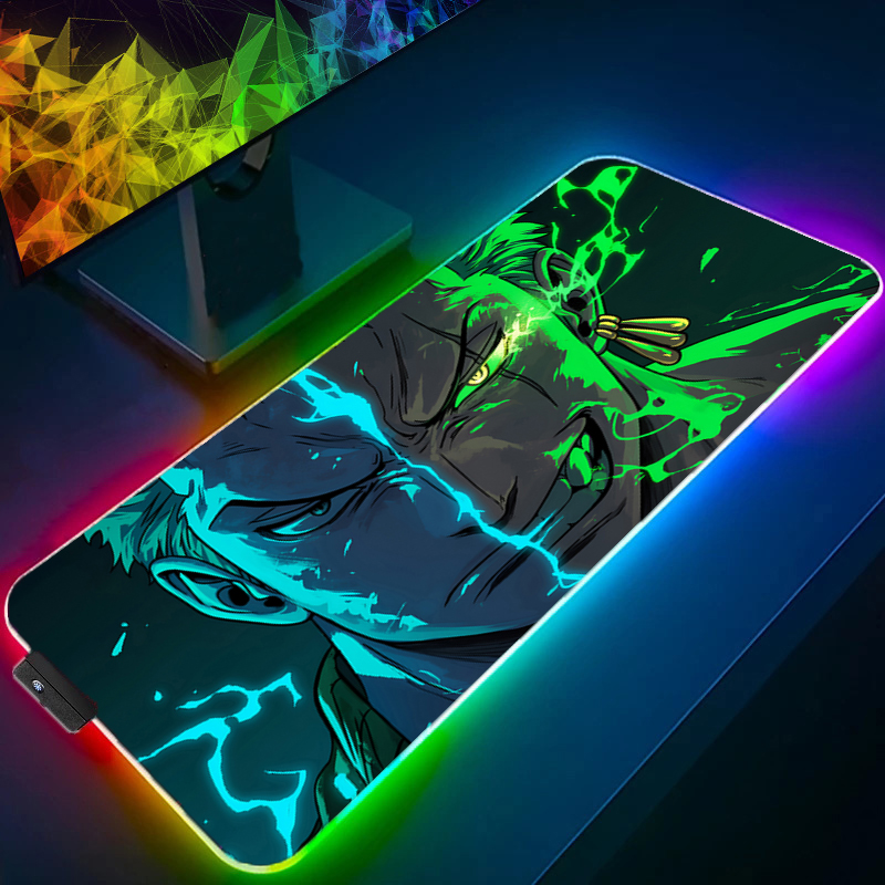 Gaming Keyboard En Mouse - ONE PIECE Zoro tapis de souris