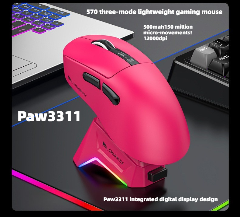 Gaming Keyboard 1 Hand - Souris de jeu sans fil Bluetooth