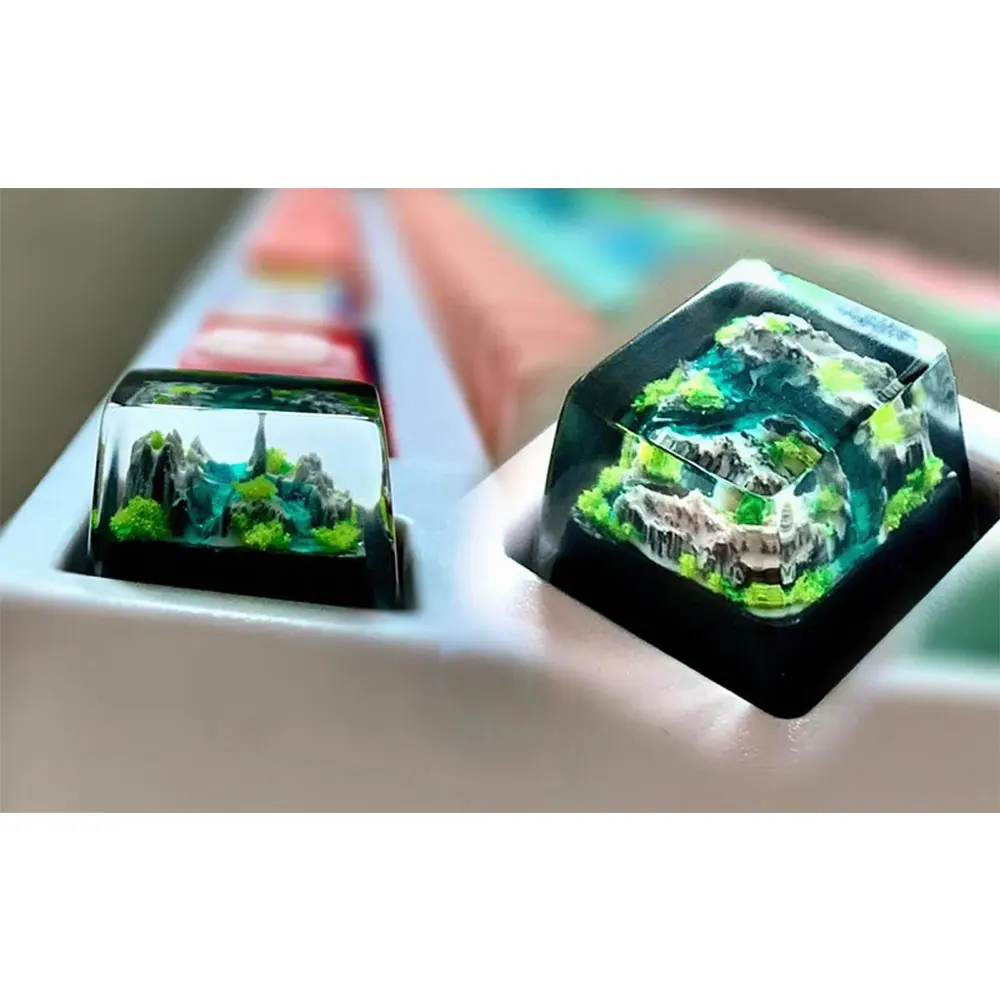 Gaming Keyboard No Rgb - Capuchons de touches de montagne et