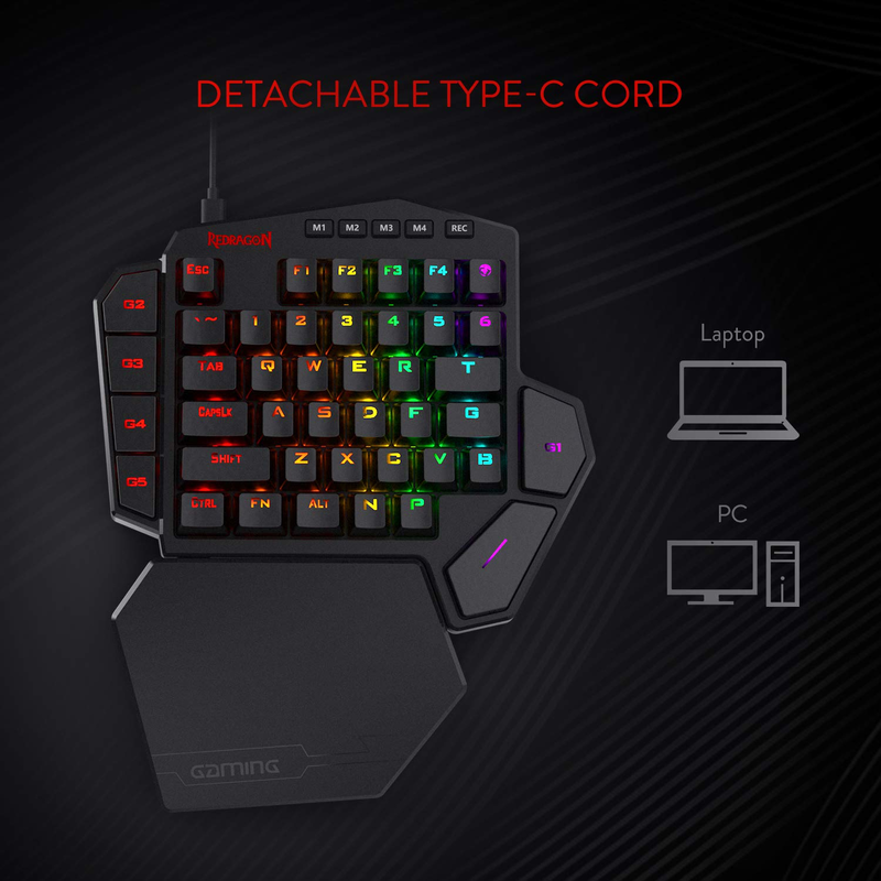 Redragon K585 DITI clavier de  - Gaming Keyboard 1 Hand avis et prix