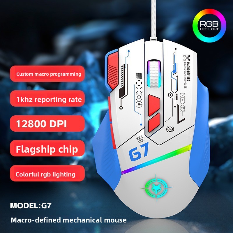 Souris de jeu filaire G6 12800 - Gaming Keyboard 1 Hand avis et prix