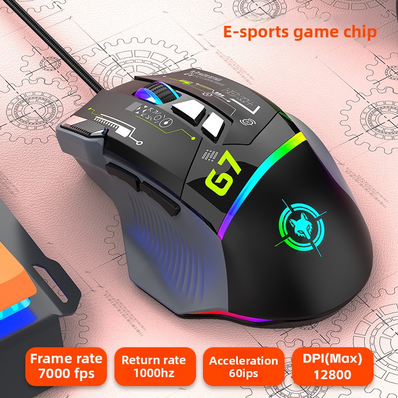 Souris de jeu filaire G6 12800 - Gaming Keyboard 1 Hand avis et prix