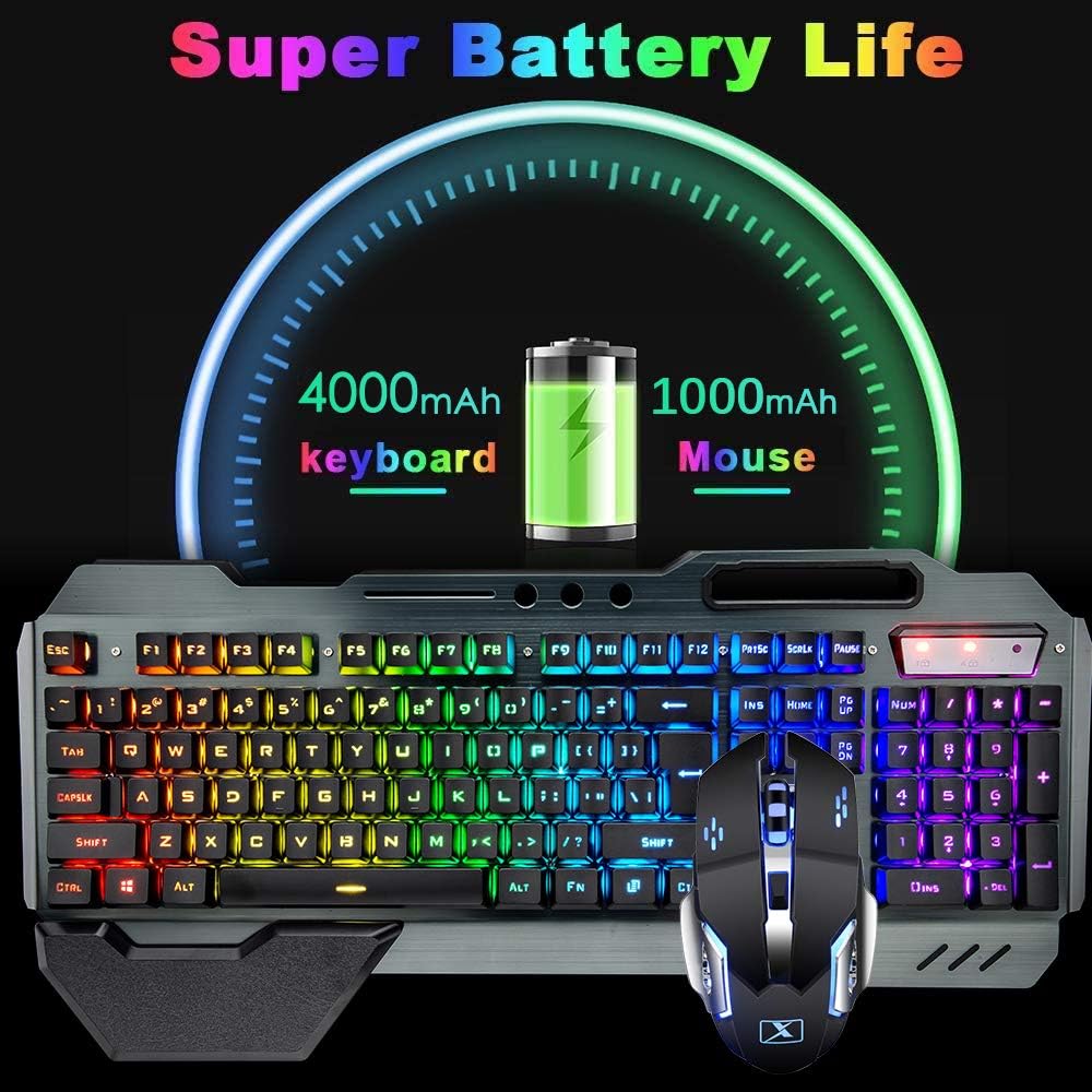 Clavier et souris de jeu sans  - Gaming Keyboard Bluetooth avis et prix