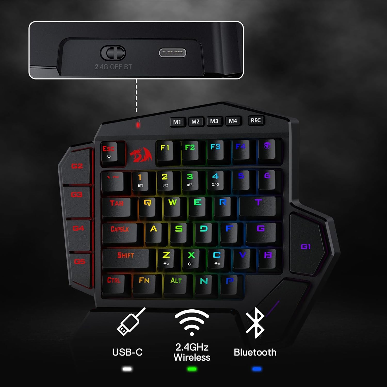 Redragon K585 PRO clavier méca - Gaming Keyboard 1 Hand avis et prix