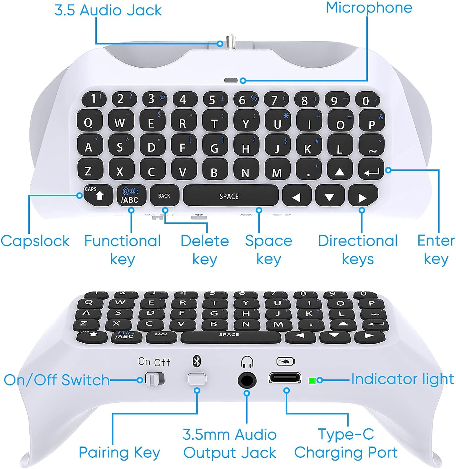 Pour contrôleur PS5, accessoir - Gaming Keyboard Bluetooth avis et prix