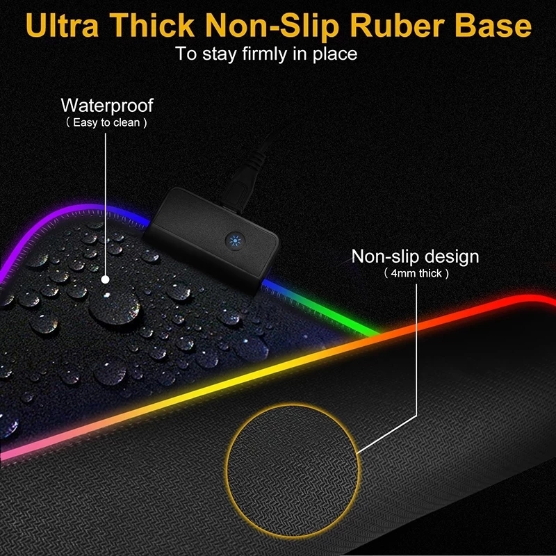Lumière LED tapis de souris RG - Gaming Keyboard No Rgb avis et prix