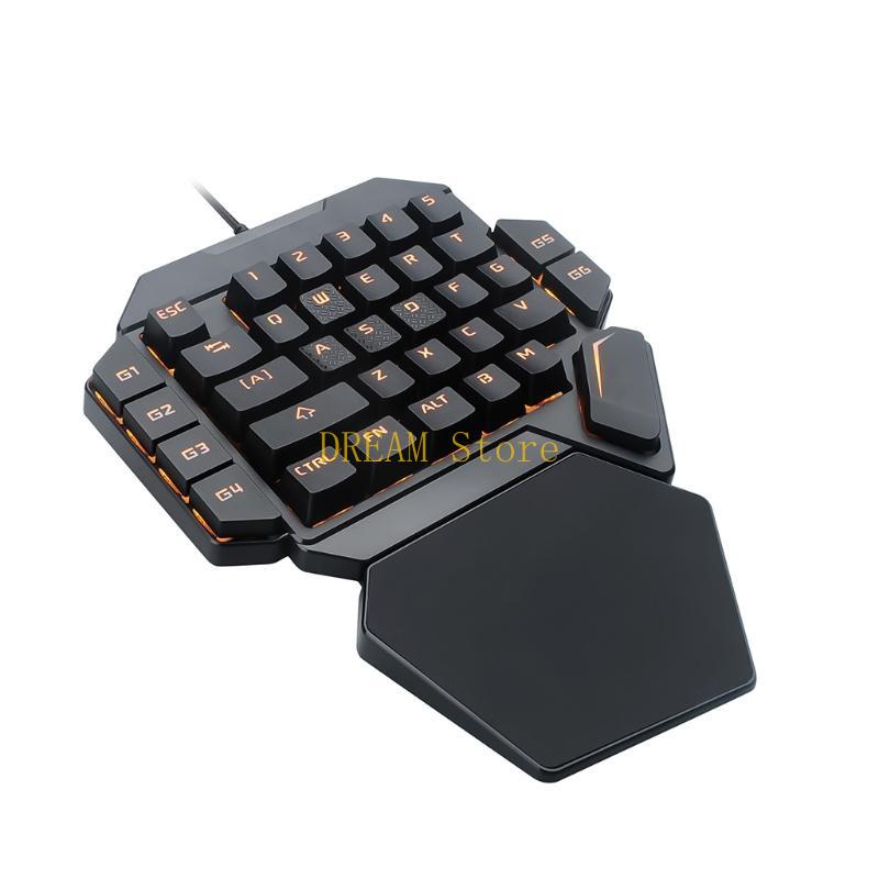 Rétroéclairage lumineux rvb à  - Gaming Keyboard 1 Hand avis et prix