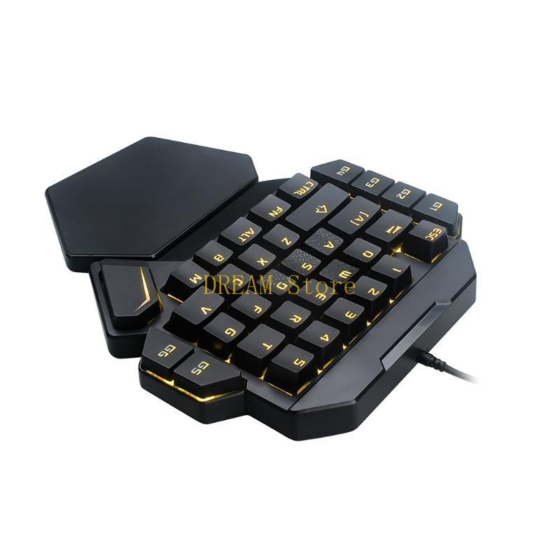 Rétroéclairage lumineux rvb à  - Gaming Keyboard 1 Hand avis et prix