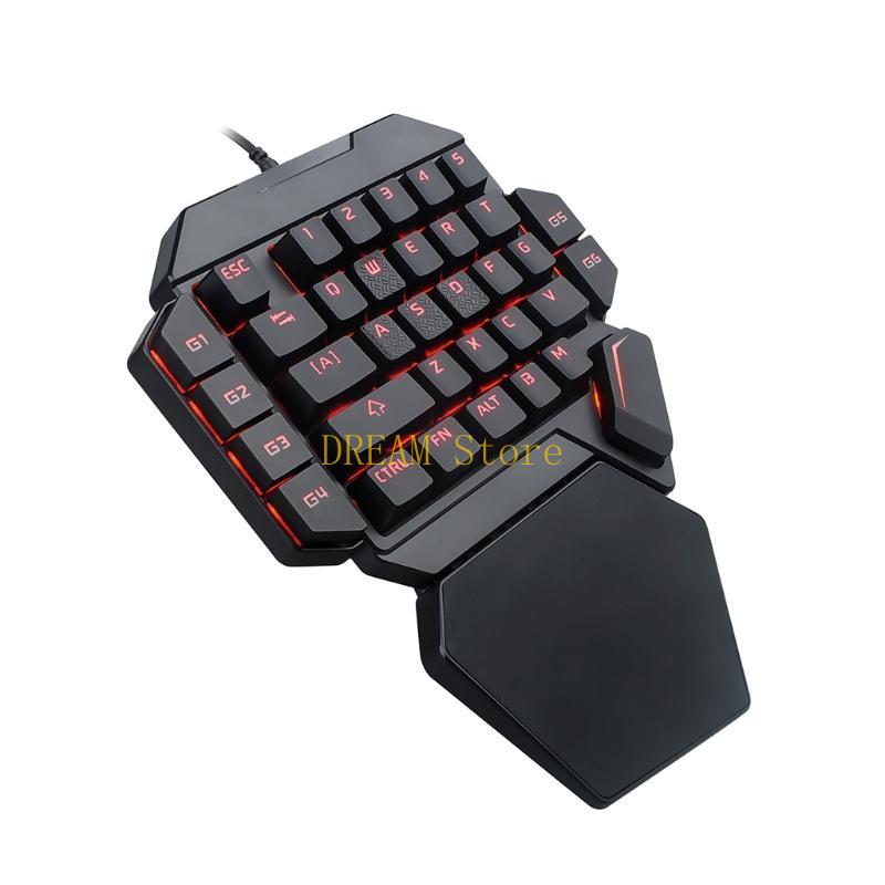 Rétroéclairage lumineux rvb à  - Gaming Keyboard 1 Hand avis et prix