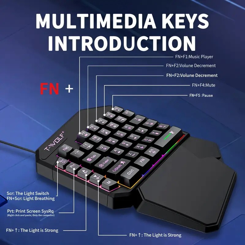 FocusOnPC TF900 Convertisseur  - Gaming Keyboard 1 Hand avis et prix