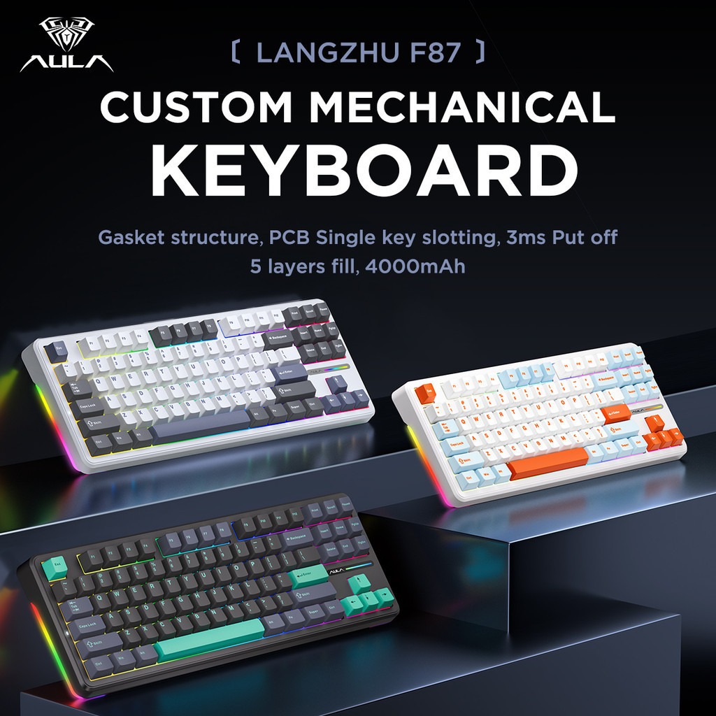 Clavier mécanique Aula F87 Pro - Gaming Keyboard Tkl avis et prix